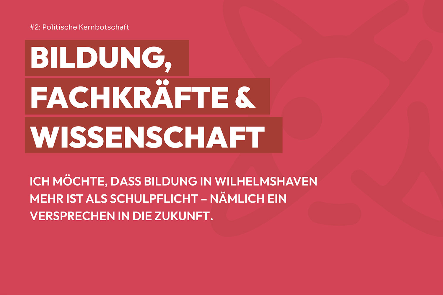 Zukunftsplan WHV - Bildung, Fachkräfte & Wissenschaft