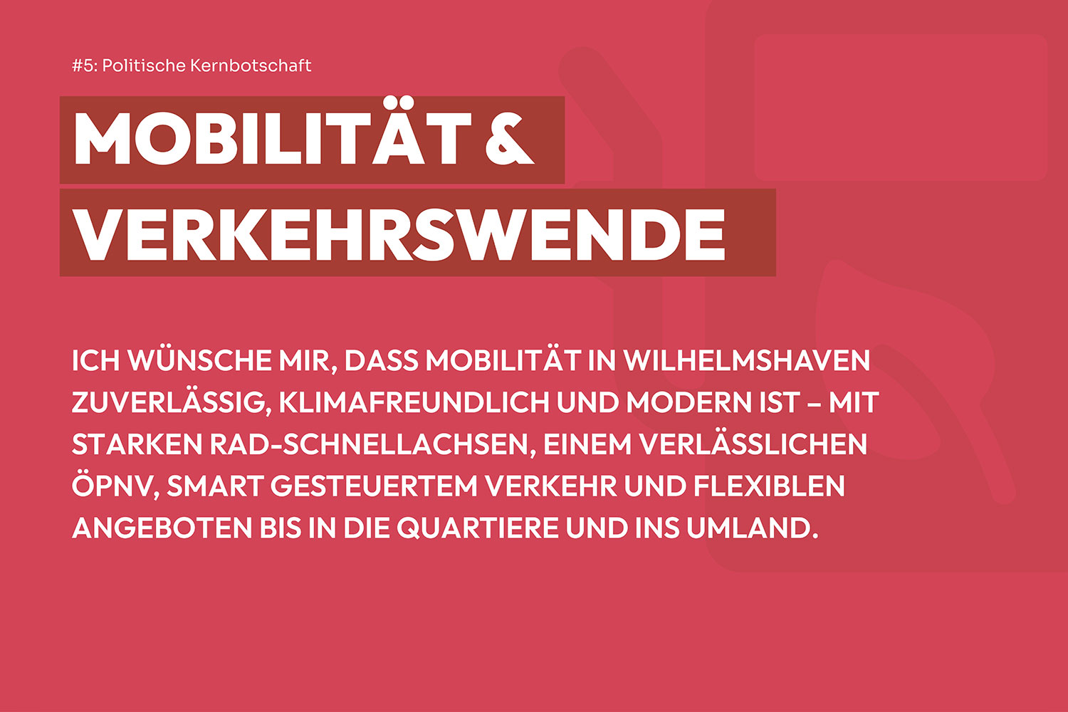 Zukunftsplan WHV - Mobilität & Verkehrswende